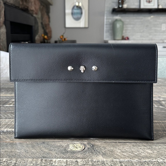 Alexander McQueen Handbags - Alexander McQueen Skull and Stud Envelope Clutch